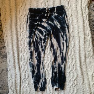 Navy tie dye joggers